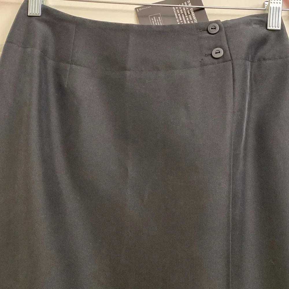 NWT REI Maxi Skirt Womens 6 academia collegiate High waisted Tencel Black office - Picture 3 of 7